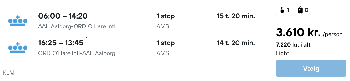 Chicago tilbud - Rejs365