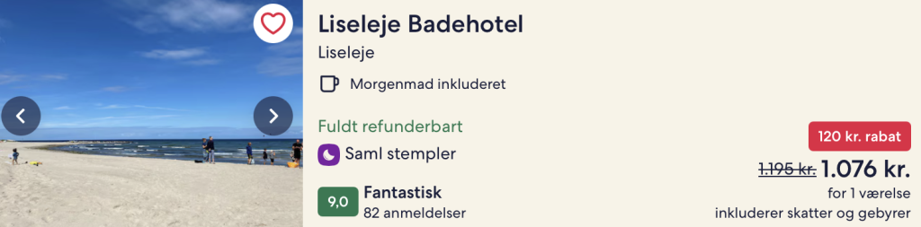 Liseleje badehotel - Rejs365