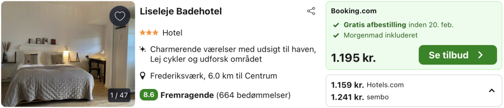 Liseleje badehotel - Rejs365