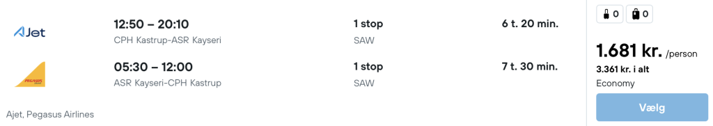 København - Kayseri - Rejs365