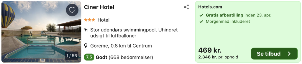 Hotel Kappadokien - Rejs365