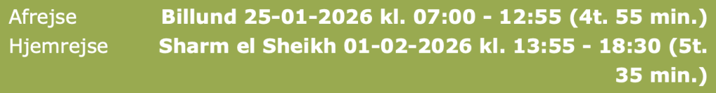 Billund - Sharm el Sheilkh - Rejs365
