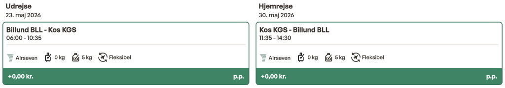 Billund - Kos - Rejs365