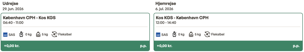 København - Kos - Rejs365