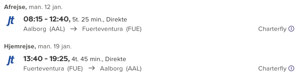 Aalborg - Fuerteventura - Rejs365