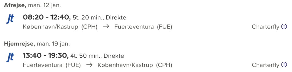 København - Fuerteventura - Rejs365