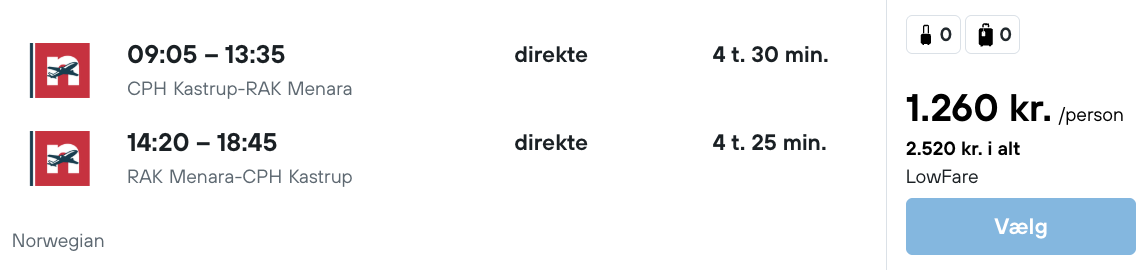 Marrakech tilbud - Rejs365