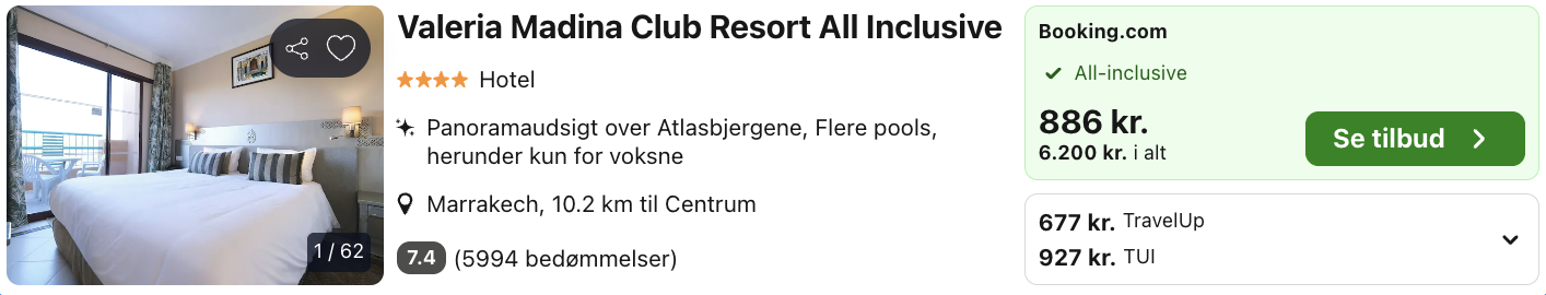 Marrakech tilbud - Rejs365