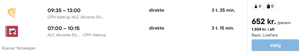 København - Alicante - Rejs365