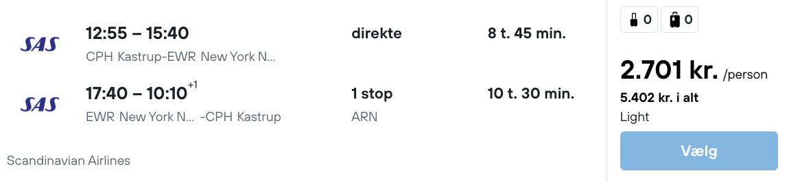 New York tilbud - Rejs365