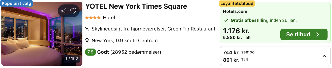 New York tilbud - Rejs365