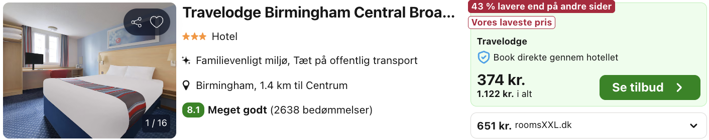 Birmingham tilbud - Rejs365