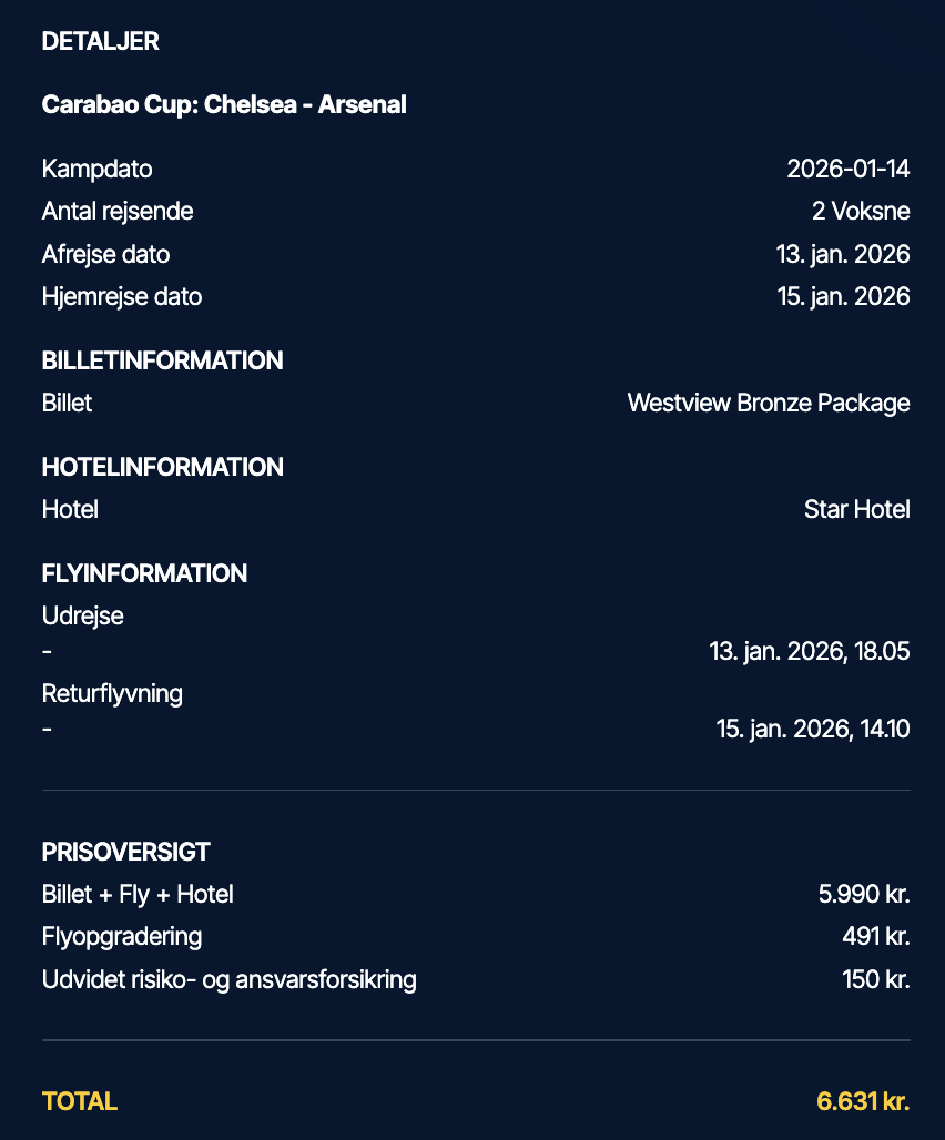 Fodbold tilbud - Rejs365