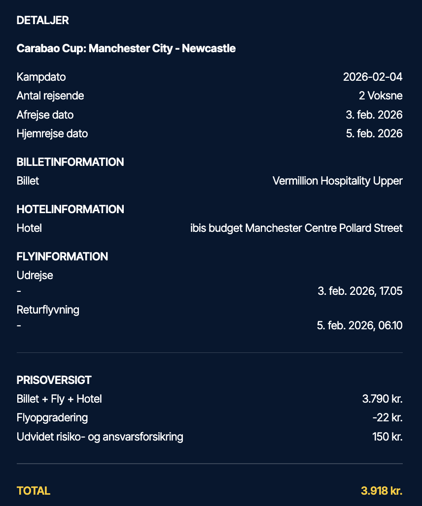 Fodbold tilbud - Rejs365