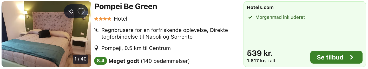 Pompeji tilbud - Rejs365