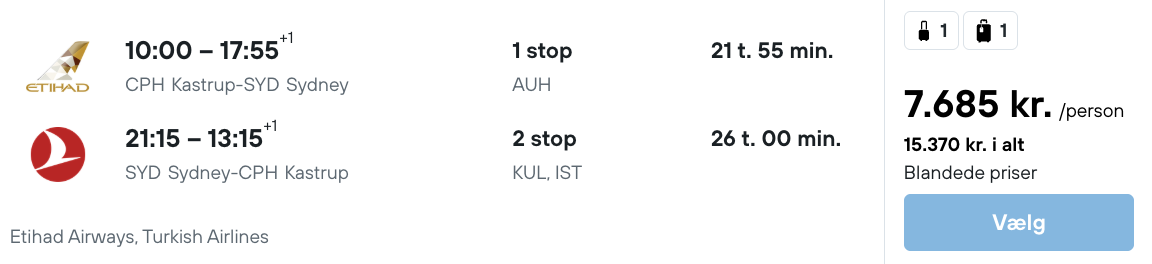 Sydney tilbud - Rejs365