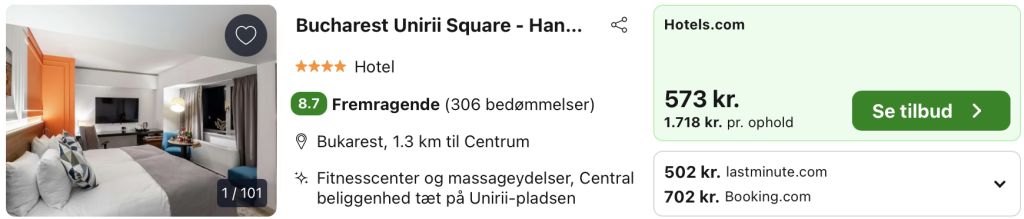 Hotel Bukarest - Rejs365