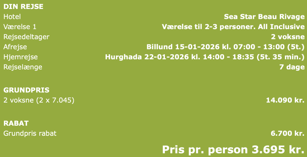 Billund - Hurghada - Rejs365