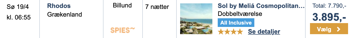 Rhodos tilbud - Rejs365