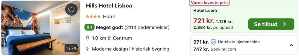 Hotel Lissabon - Rejs365