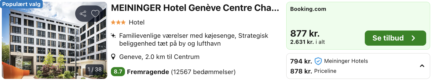 Geneve tilbud - Rejs365