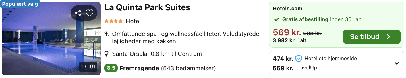 Tenerife tilbud - Rejs365