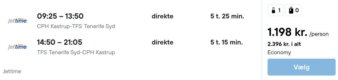 Tenerife tilbud - Rejs365