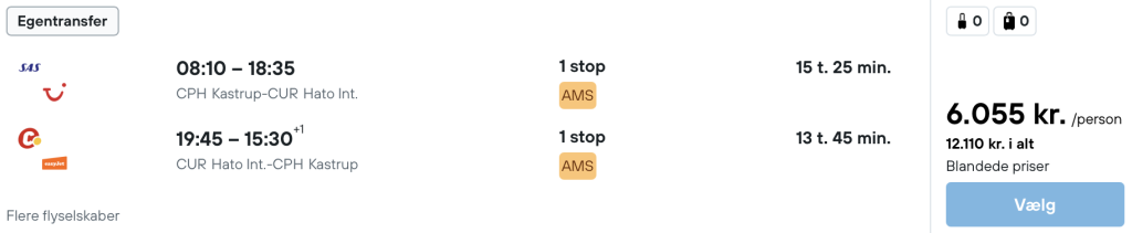 København - Curacao - Rejs365