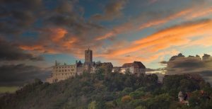 Wartburg castle Eisenach forest landscape Thuringia