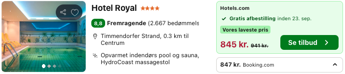 Se det aktuelle tilbud til Royal Timmendorfer Strand
