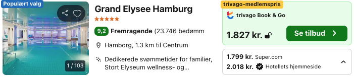 Se det aktuelle tilbud til Grand Elysee Hamburg Hamborg