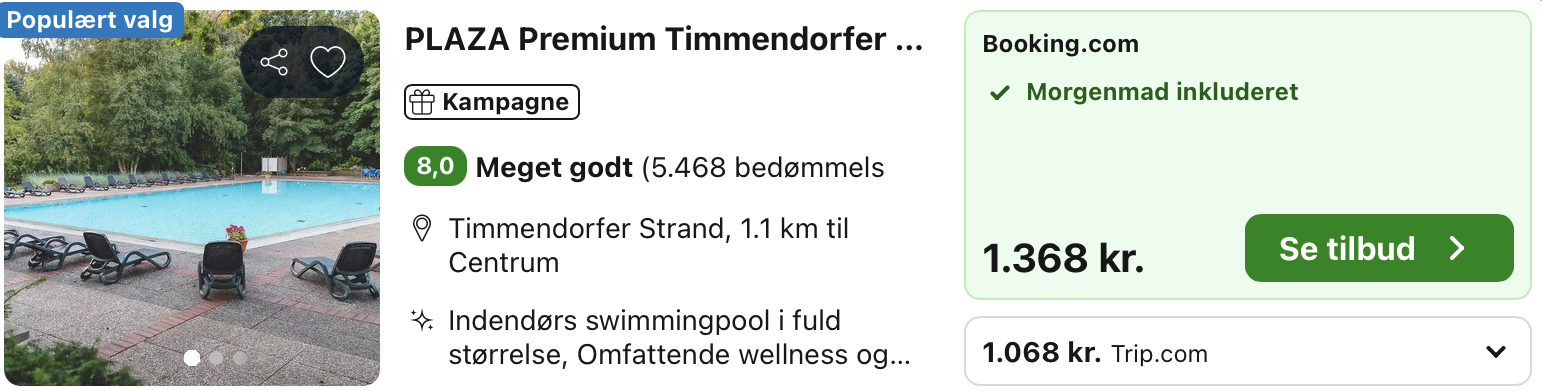 Se det aktuelle tilbud til Plaza Premium Timmendorfer Strand