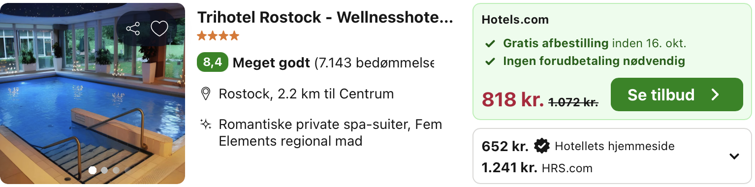 Se det aktuelle tilbud til Trihotel Rostock Wellnesshotel Adults Only
