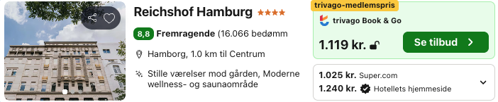 Se det aktuelle tilbud til Reichshof Hamburg Hamborg