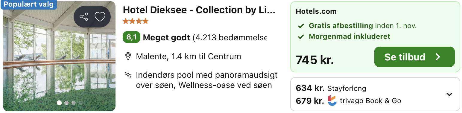 Se det aktuelle tilbud til Dieksee Collection By Ligula Malente
