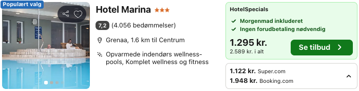 Se det aktuelle tilbud til Marina Grenaa