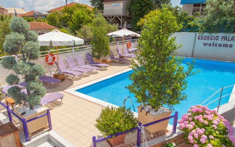 Hotel Georgio i Nidri på Lefkas.