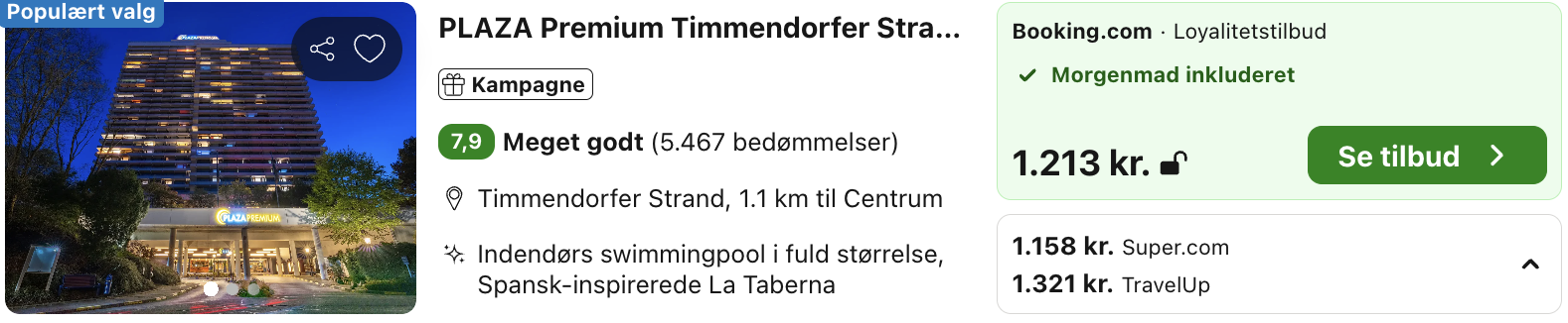 Se det aktuelle tilbud til Plaza Premium Timmendorfer Strand