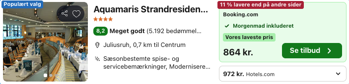 Se det aktuelle tilbud til Aquamaris Strandresidenz Rugen Juliusruh