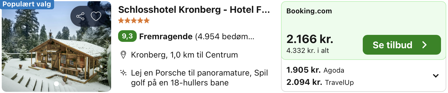 Se det aktuelle tilbud til Schlosshotel Kronberg Hotel Frankfurt