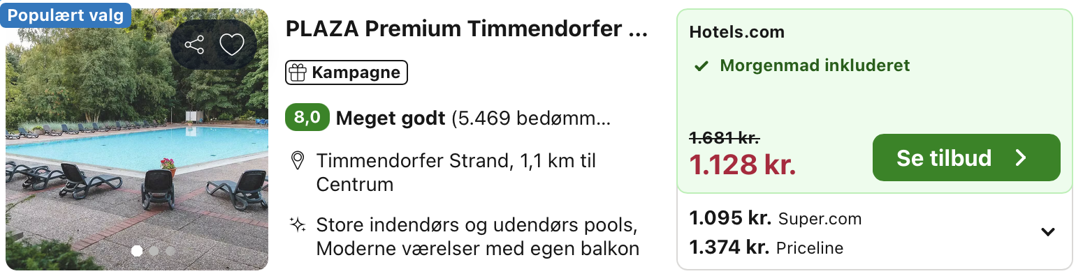 Se det aktuelle tilbud til Plaza Premium Timmendorfer Strand