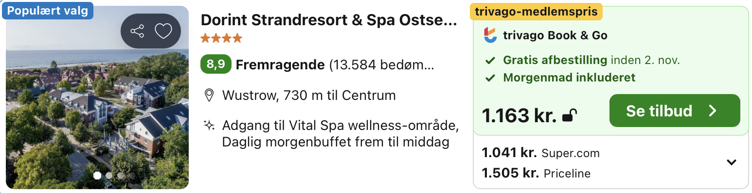 Se det aktuelle tilbud til Dorint Strandresort Spa Ostseebad Wustrow