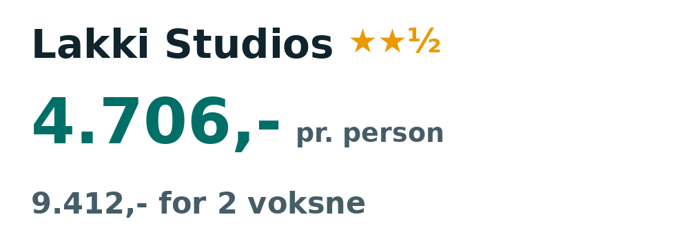 Prisoversigt fra Billund: 27. maj - 10. jun 27, 14 nætter, 4.706,- pr. person
